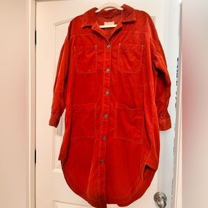Pilcro Corduroy Shirt Dress by Anthropologie